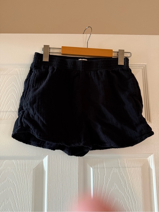 Wilfred Pants - Wilfred Cotton Black Athletic Shorts with Elastic Waistband XS